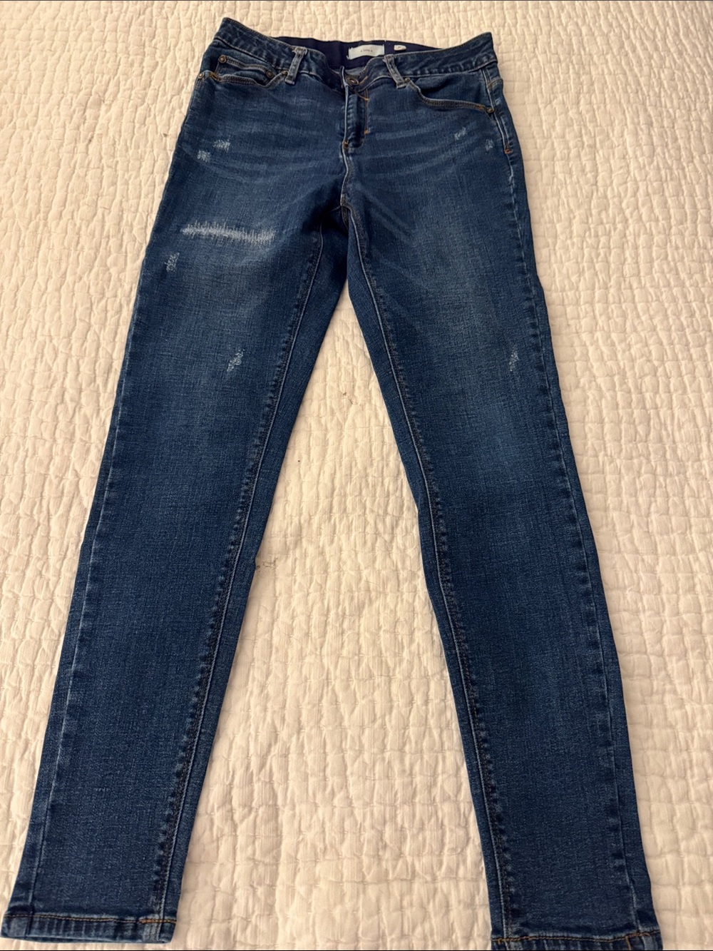 Women's Skinny Jeans in Dark Blue Wash, a loves a